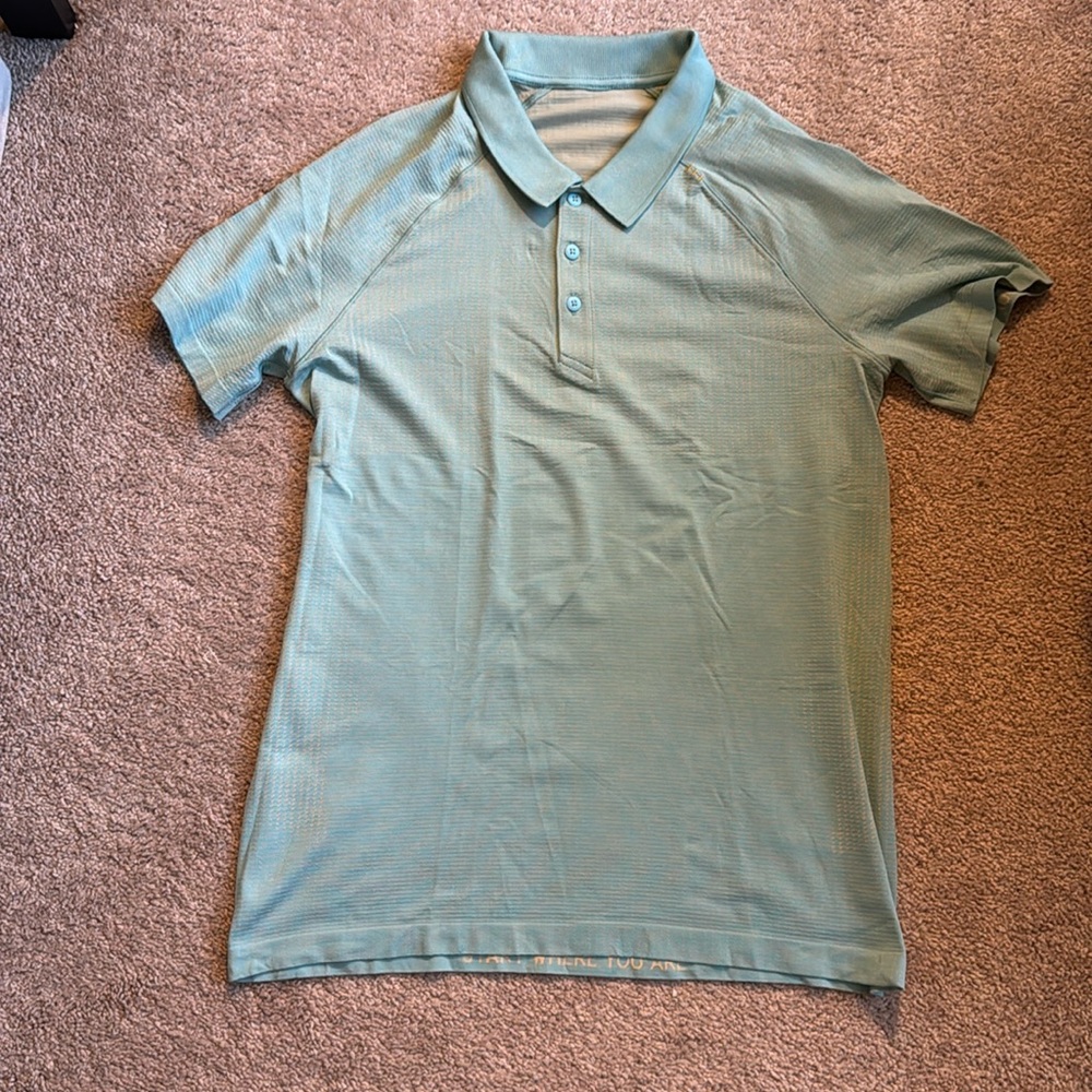 Lululemon Athletica Men's Polo - Light Green